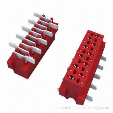 1.27mm Micro Match Socket Straight SMT, Suitable for PCB Boards